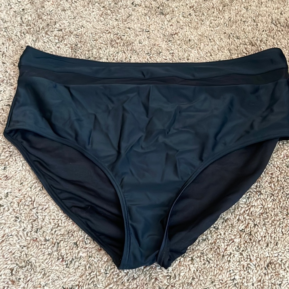 High rise swim suit bottoms